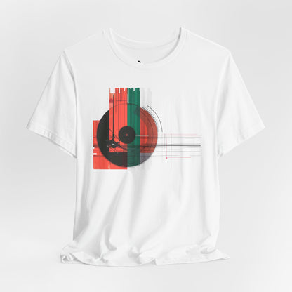 Minimalist Cubist Vinyl Tee - Art Graphic Becheretty - Spin your style in a new direction.