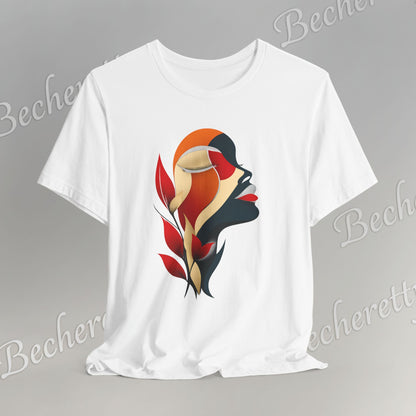 The "Abstract Muse" Graphic Tee Becheretty - Elevate your everyday rotation with a wearable work of art.