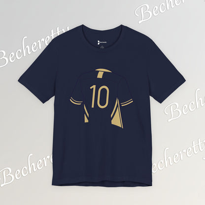 Soccer T-Shirt Number 10 - Art Minimalist Becheretty - Game Day - Casual wear - Perfect Gift for Soccer Lovers