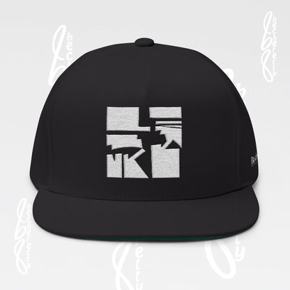 Embroidered Flat Bill Cap for Trendsetters - Art Graphic Becheretty