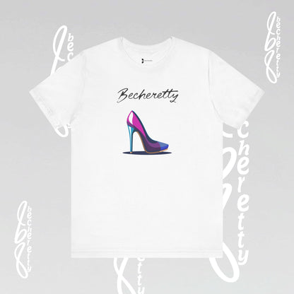 Trendy Graphic T-Shirt Becheretty - Futuristic High Heel Design, Fashion, Casual Wear