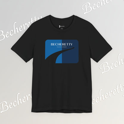 Becheretty Logo Tee — Minimal Retro Road Graphic Art Minimalist Becheretty -  Summer Outing, Casual wear