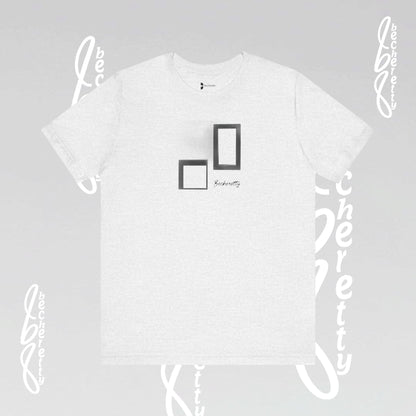 Minimalist Graphic Becheretty T-Shirt - Pixel Void Line - Modern Design for Art lovers - Casual Wear