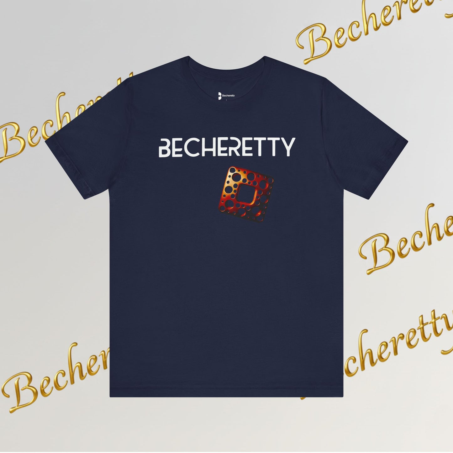 Stylish Minimalist Art Design Becheretty - Trendy short sleeve T-Shirt - Casual Wear - Gift for Him