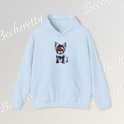 Yorkshire Hoodie- Art Graphic  Becheretty - A great gift idea for Yorkie lovers & friends.