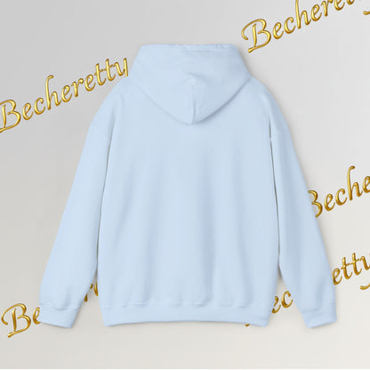 Graphic Hoodie - Smiling Sunset Brushstroke - Cute Happy Face- Art Minimalist Becheretty