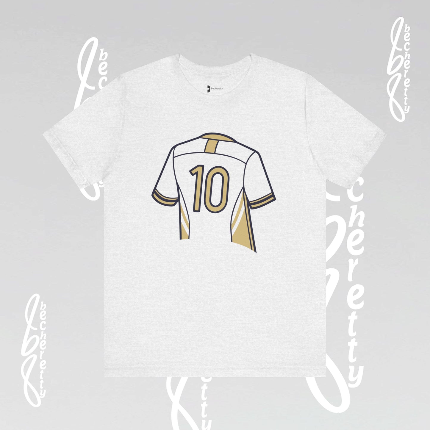 Soccer T-Shirt Number 10 Unisex - Graphic Becheretty - Game Day - Casual wear - Gift for Soccer Lovers