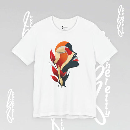 The "Abstract Muse" Graphic Tee Becheretty - Elevate your everyday rotation with a wearable work of art.