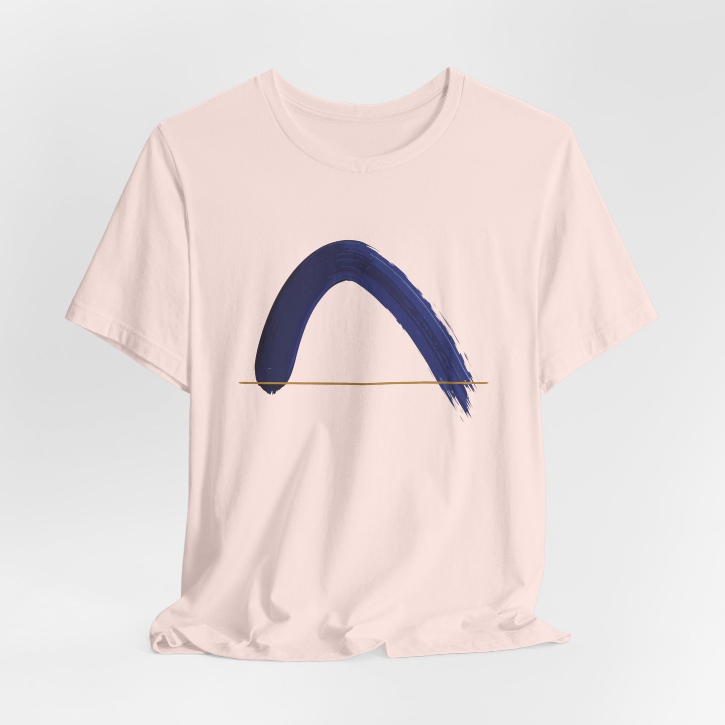 The Horizon Arc | Minimalist Brushstroke Tee - Art Graphic Becheretty - Exclusive series focused on clean, intentional art.