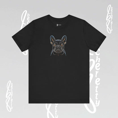 Dog Lovers Tee "Frenchie" Art Graphic Becheretty - Special gift for French Bulldog owners - Casual Wear