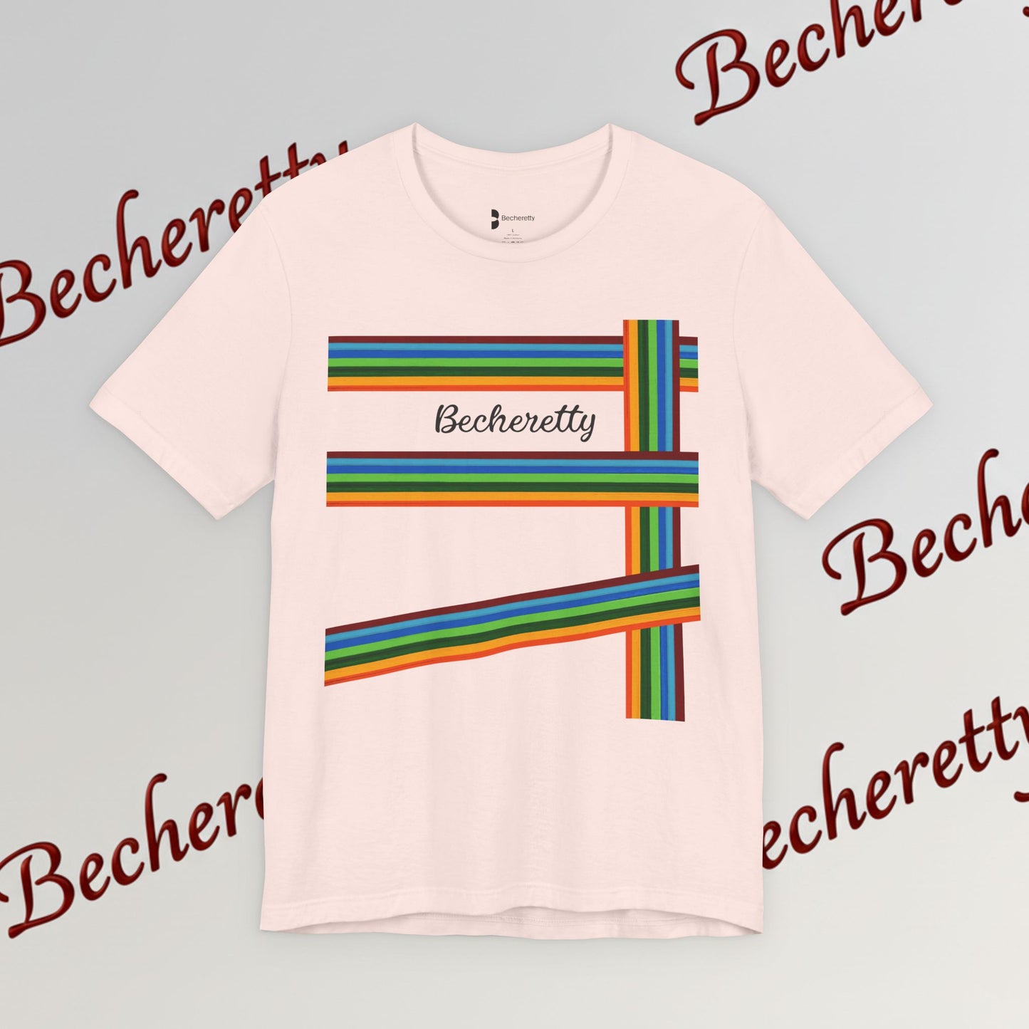 Colorful Becheretty Unisex T-Shirt, Casual Pride Tee - Gift for Friends - Summer Fashion, Everyday Wear