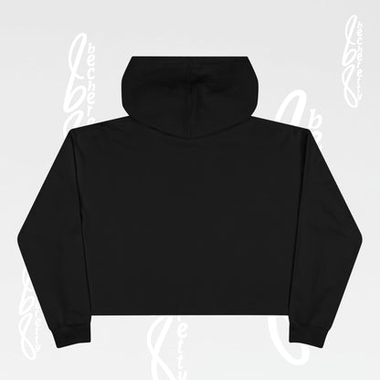 Trendy Crop Hoodie with Artistic Necklace Design Becheretty - Fashionable Sweatshirt, Gift for Her, Casual Wear, Stylish Loungewear