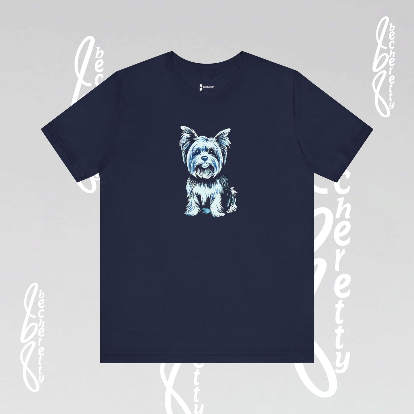 Yorkie T'Shirt - Art Graphic Becheretty - Perfect gift for Pets Lovers - Casual Wear