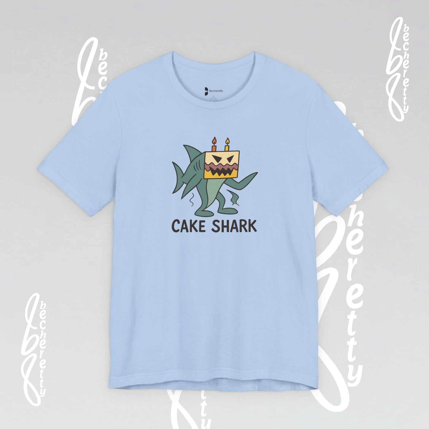 Cake Shark Tee - Designed by a 10-Year-Old - Celebrate Neurodiversity - Casual Wear
