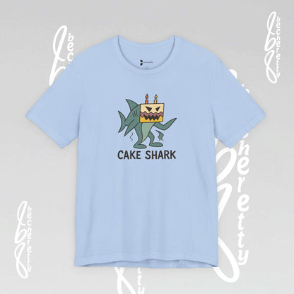 Cake Shark Tee - Designed by a 10-Year-Old - Celebrate Neurodiversity - Casual Wear