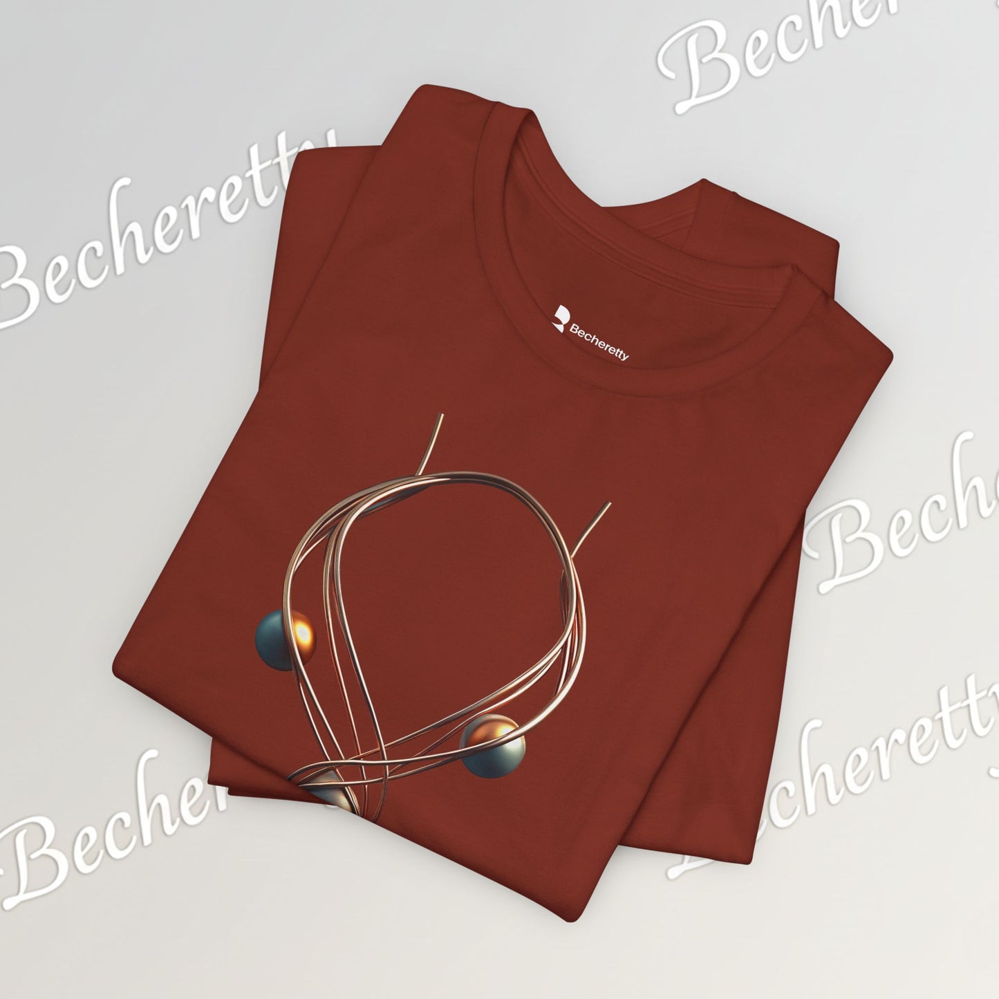 Art Graphic  Necklace "Mystic Orb" Minimalist Tee Becheretty - Wearable Art work - Unique design