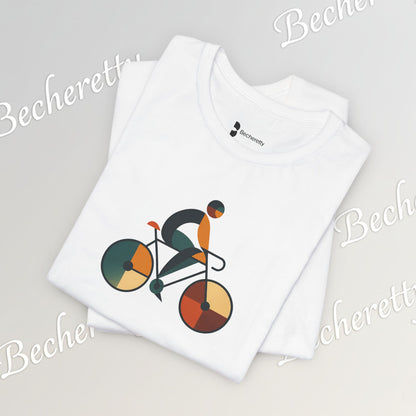 Modern Minimalist Bike Graphic Tee - Becheretty - Artistic Everyday wear, Unique gift
