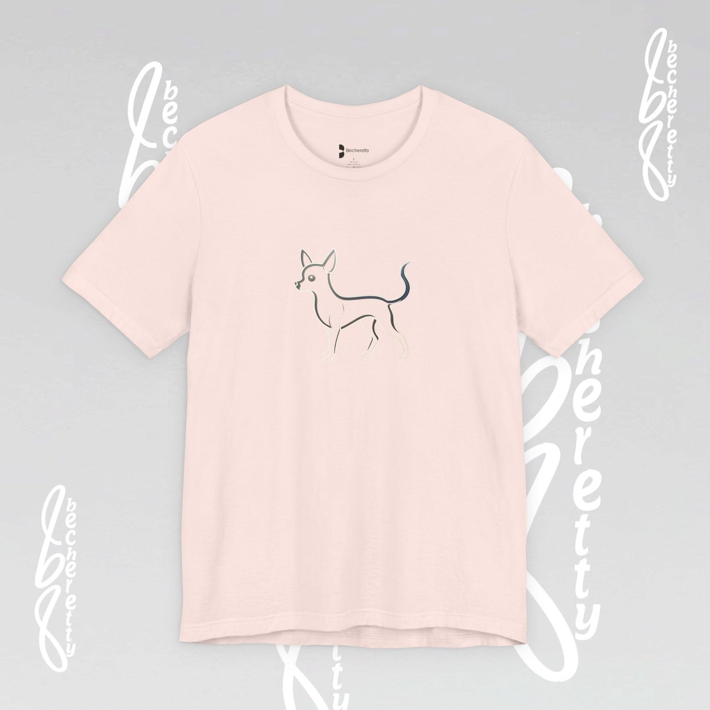 Pet Lovers "Chihuahua" T-Shirt Unisex -  Art Graphic Minimalist Becheretty - Wearable Art Apparel - Casual Wear