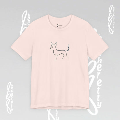 Pet Lovers "Chihuahua" T-Shirt Unisex -  Art Graphic Minimalist Becheretty - Wearable Art Apparel - Casual Wear
