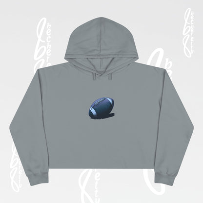 Football Lover’s Crop Hoodie - Becheretty Design - Casual Outfit, Game Day Gift, Athletic Wear, Football Merchandise