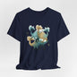 Abstract Balance "Dino"  Modern Graphic T-Shirt - Art Graphic Becheretty - Original abstract Illustration