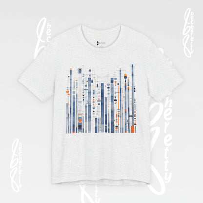 Urban Frequencies T-Shirt - Modern Geometric Graphic Becheretty - Wear the city. Feel the rhythm.