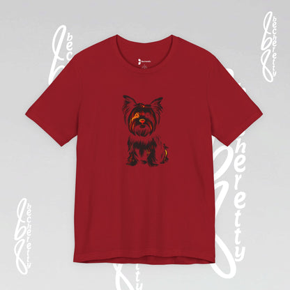 Yorkie T'Shirt - Art Graphic Becheretty - Perfect gift for Pets Lovers - Casual Wear