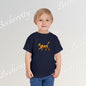 Cut Artistic "Golden Cat" Graphic Becheretty - Toddler Tee - Perfect for everyday wear with an artistic edge.