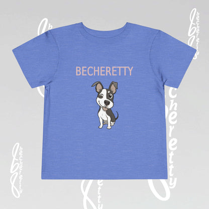 Toddler T-Shirt - Cheerful Winking Frenchie Doggy - Great choice for birthdays, playdates, and everyday wear.