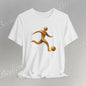 Soccer Player Gold Icon Tee - Graphic Art Minimalist Becheretty - Perfect Gift - Casual Wear