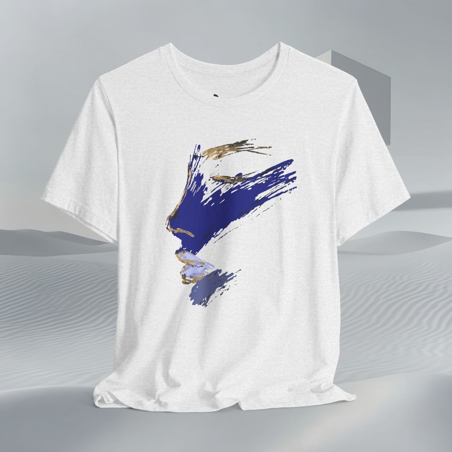 Midnight Motion Abstract Brushstroke T-Shirt — Original Art Minimalist Becheretty
