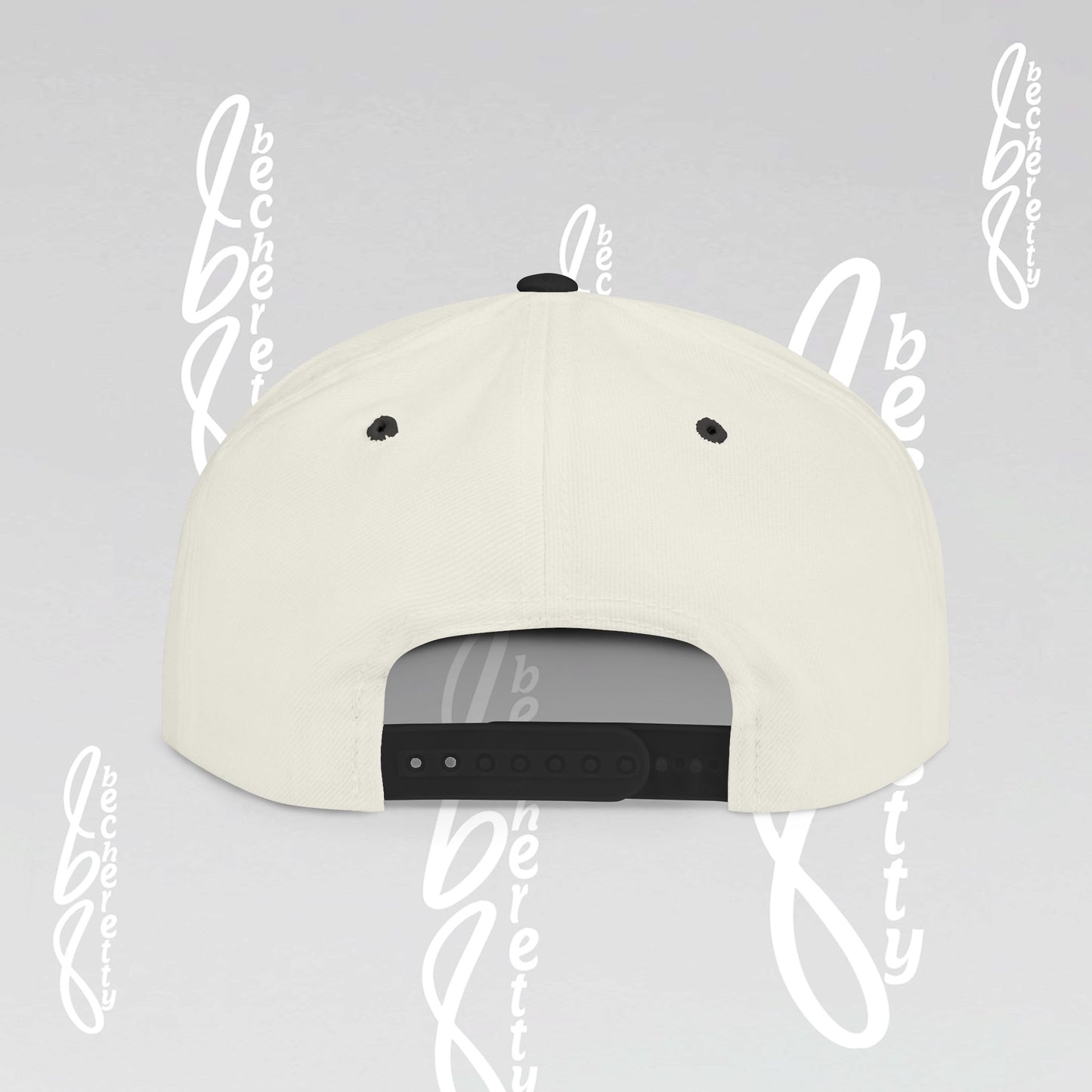 Stylish Flat Bill Snapback Hat with Embroidered Design Becheretty