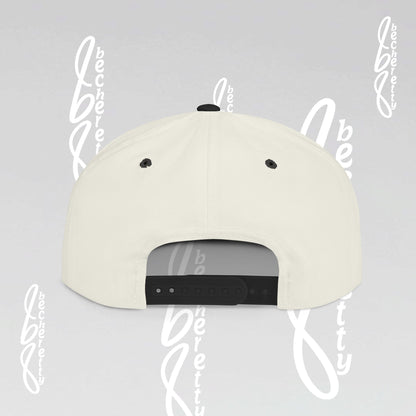 Stylish Flat Bill Snapback Hat with Embroidered Design Becheretty