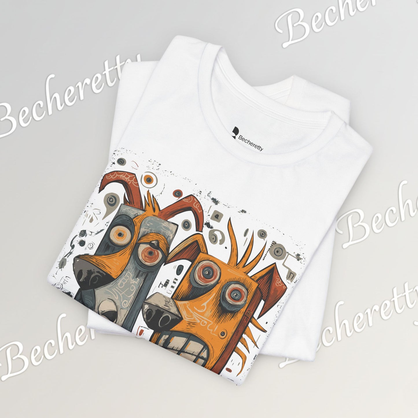 Twin Instincts T-shirt Becheretty - Perfect for art-driven fashion, and anyone who wears instinct as identity.