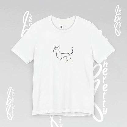 Chihuahua T-Shirt Unisex - Minimalist Art Graphic Becheretty - Trendy Tee - Casual Wear