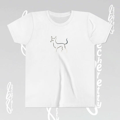 Youth T'Shirt - Graphic Chihuahua - Minimalist Art Becheretty