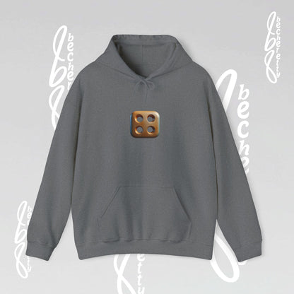 Graphic Unisex Hoodie Becheretty - Original Artistic Dice Design - Art Minimalist