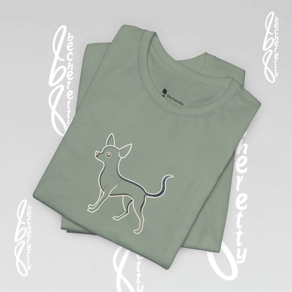 Pet Lovers "Chihuahua" T-Shirt Unisex -  Art Graphic Minimalist Becheretty - Wearable Art Apparel - Casual Wear