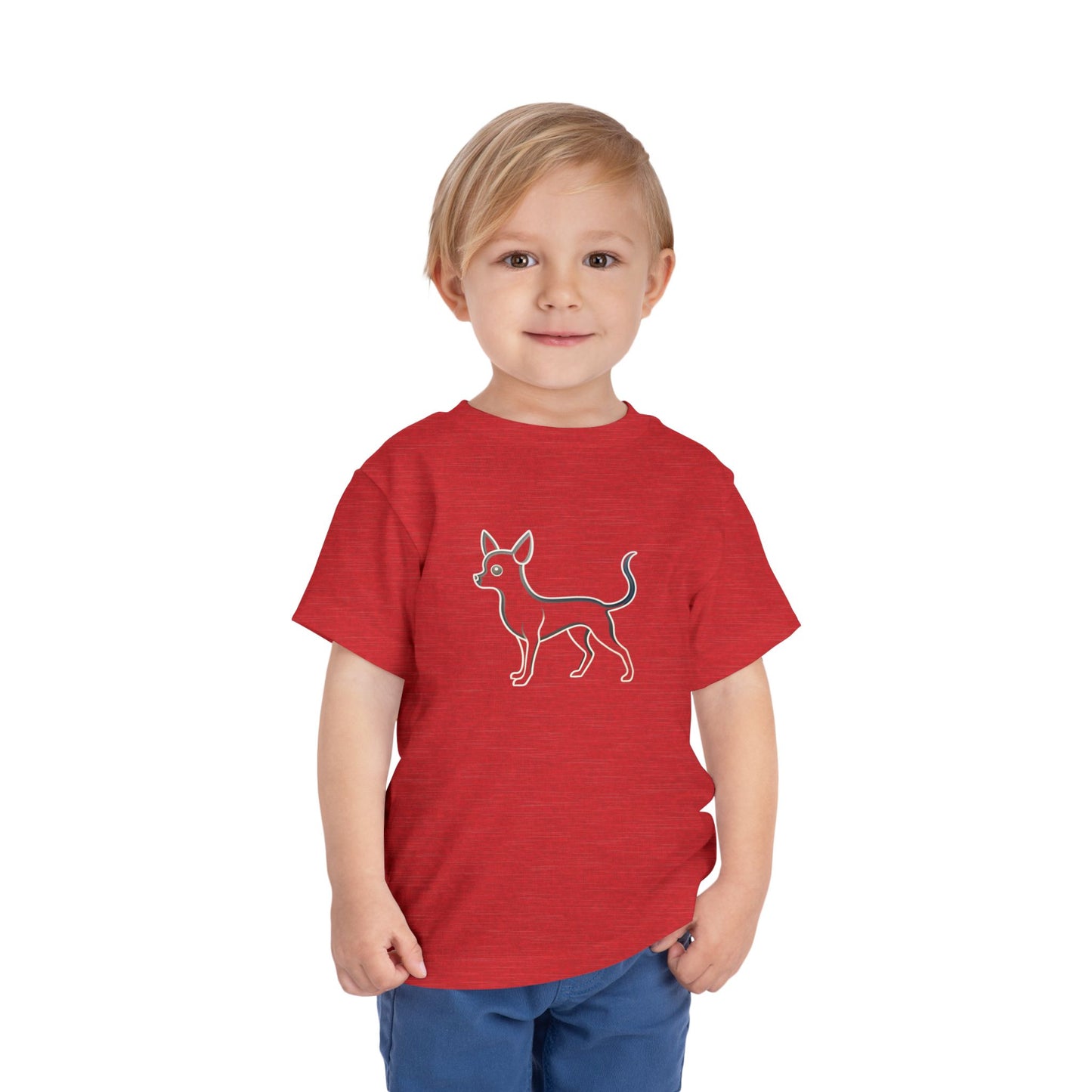 Adorable Chihuahua Toddler Tee - Graphic Minimalist Becheretty - Dog Lover Gift, Cozy Summer Apparel, Fun Birthday Outfit
