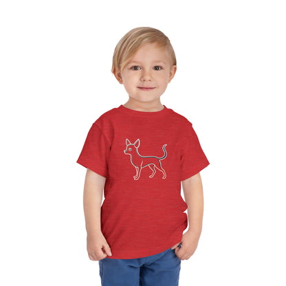 Adorable Chihuahua Toddler Tee - Graphic Minimalist Becheretty - Dog Lover Gift, Cozy Summer Apparel, Fun Birthday Outfit