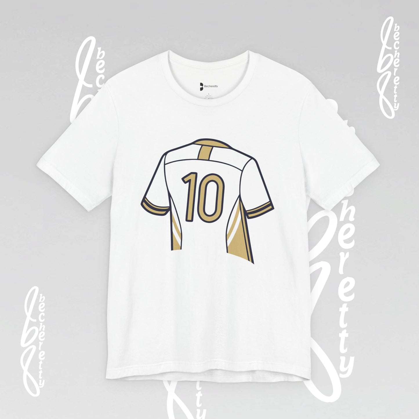 Soccer T-Shirt Number 10 Unisex - Graphic Becheretty - Game Day - Casual wear - Gift for Soccer Lovers
