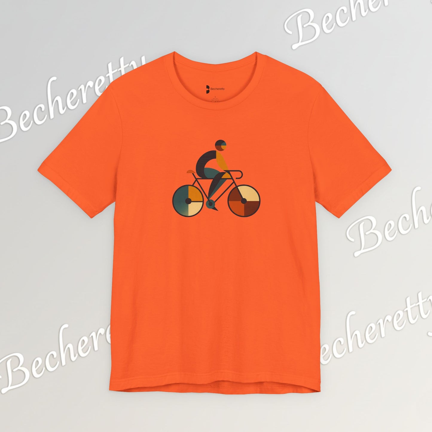 Modern Minimalist Bike Graphic Tee - Becheretty - Artistic Everyday wear, Unique gift