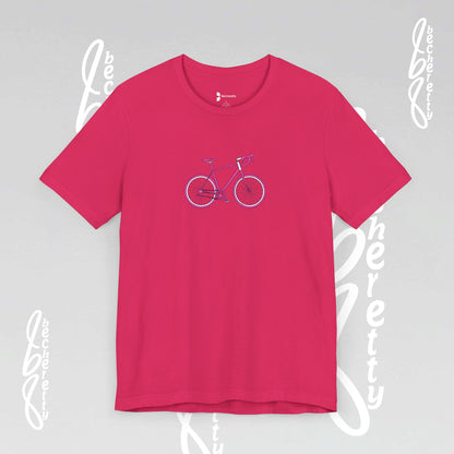Pink Bike - Graphic T-Shirt Becheretty - Perfect gift for Bike Lovers - Casual Wear