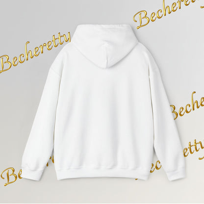 Graphic Hoodie - Smiling Sunset Brushstroke - Cute Happy Face- Art Minimalist Becheretty