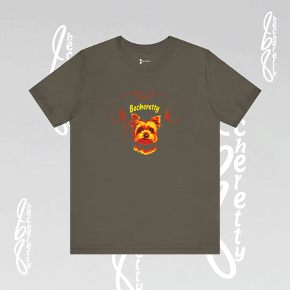 Yorkshire Graphic Tee Becheretty - Artistic Design for Yorkie Lovers & Best gift for them