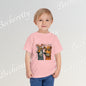 Toddler T-Shirt short sleeve - Cute Artistic Doggies Graphic Becheretty - Perfect for the little ones