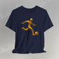 Soccer Player Gold Icon Tee - Graphic Art Minimalist Becheretty - Perfect Gift - Casual Wear