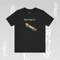 Rainbow Skateboard Tee - Becheretty design, perfect gift for skater lovers.