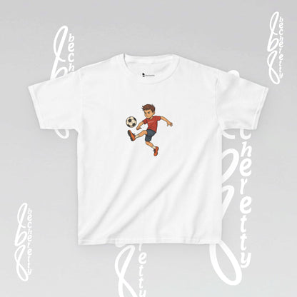 Kids Soccer Tee - Becheretty - Perfect for Sports Fans, Birthday Gifts, Team Outfits, Playdates, Summer Fun