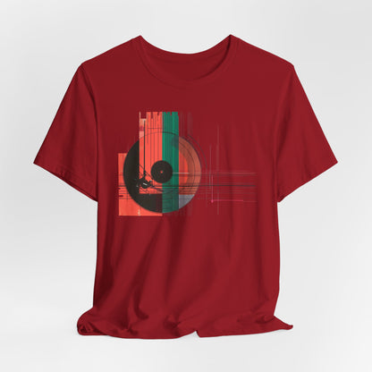 Minimalist Cubist Vinyl Tee - Art Graphic Becheretty - Spin your style in a new direction.